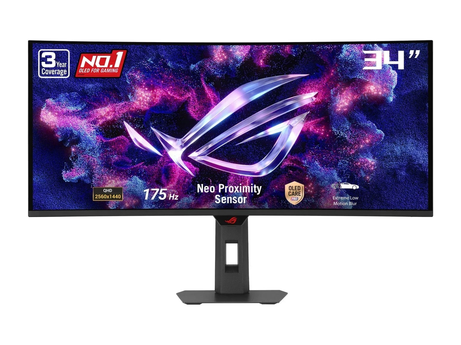 ASUS - 34" ROG Strix XG34WCDG UWQHD 175Hz Ultrawide Monitors