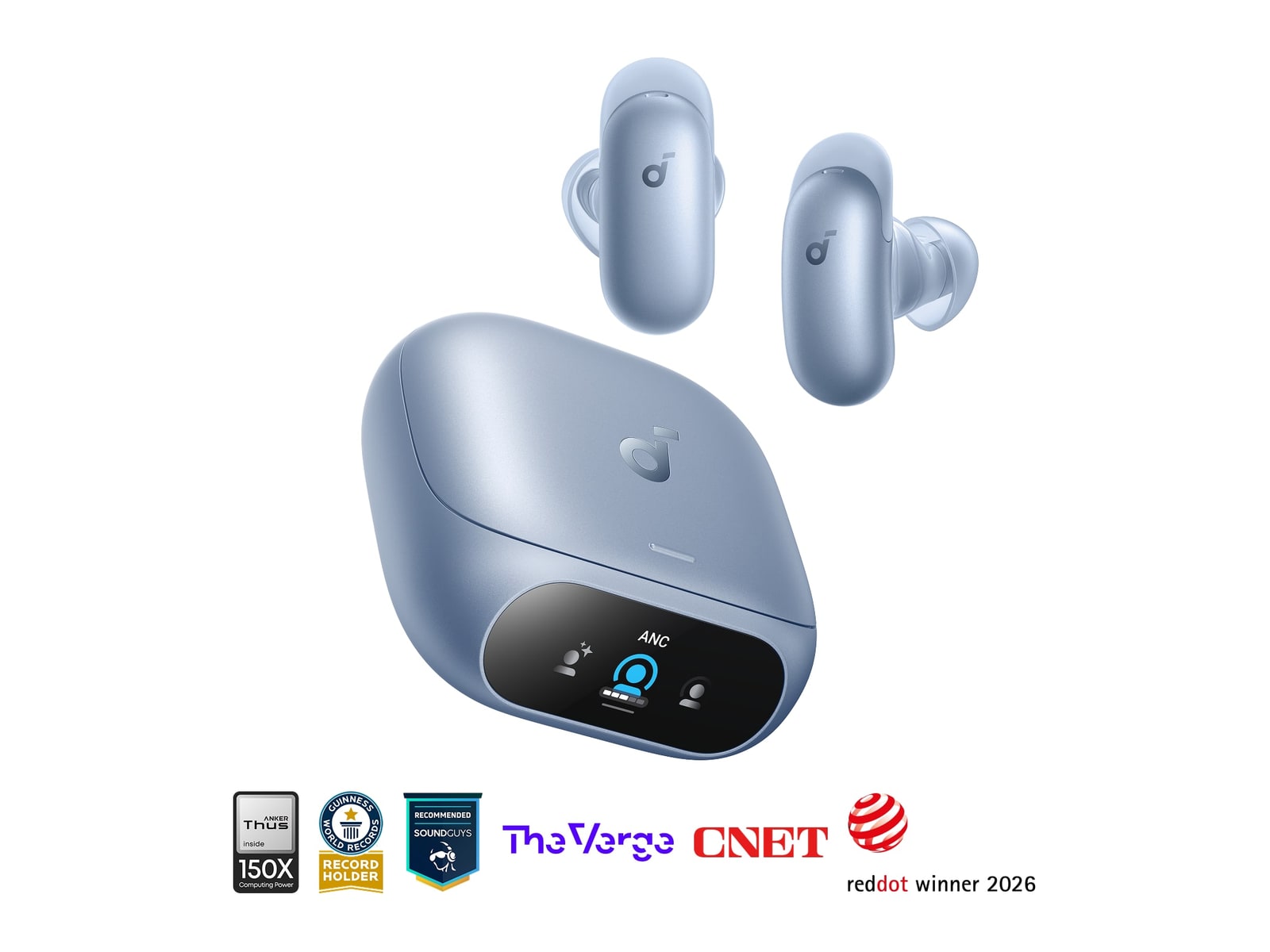 Soundcore - Liberty 5 Pro Bluetooth True Wireless Earbuds - Pearl Blue