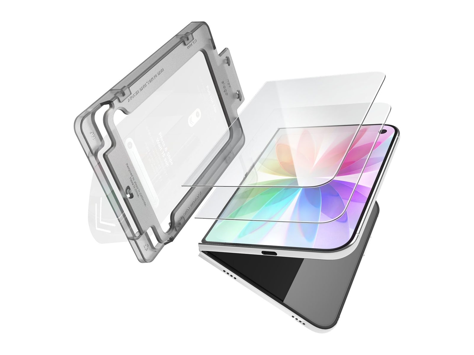 elago - Tempered Glass + Screen Protector (2 Pcs) - iPhone Duo