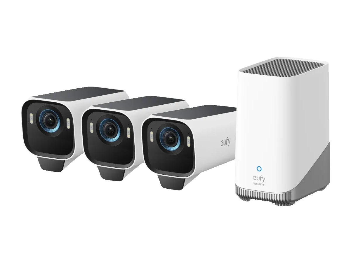 Eufy - eufyCam S3 Pro 3-Pack Security Cameras