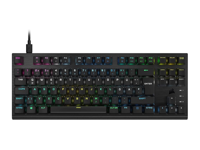 Corsair - K60 Pro TKL RGB (German Layout) Mechanical Keyboards - Black