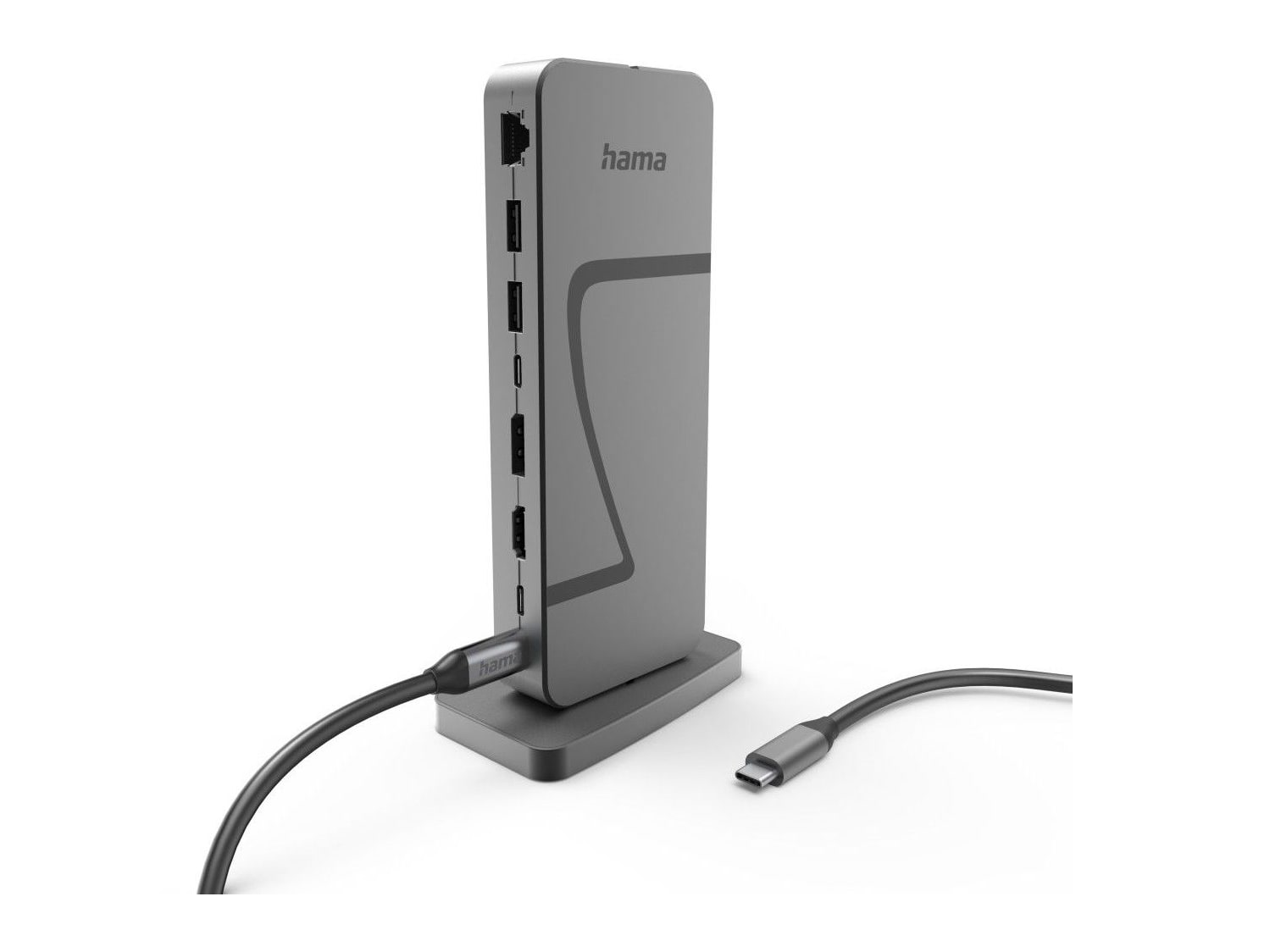 Hama - Connect2Office Speed 10-Port USB4 Docking Stations - Anthracite