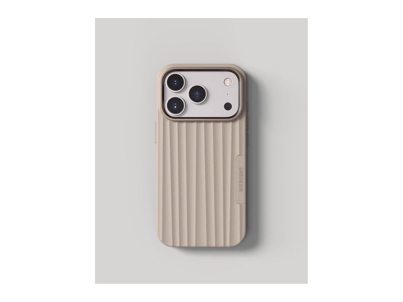Nudient - Bold Case with MagSafe for iPhone 18 Pro - Linen Beige