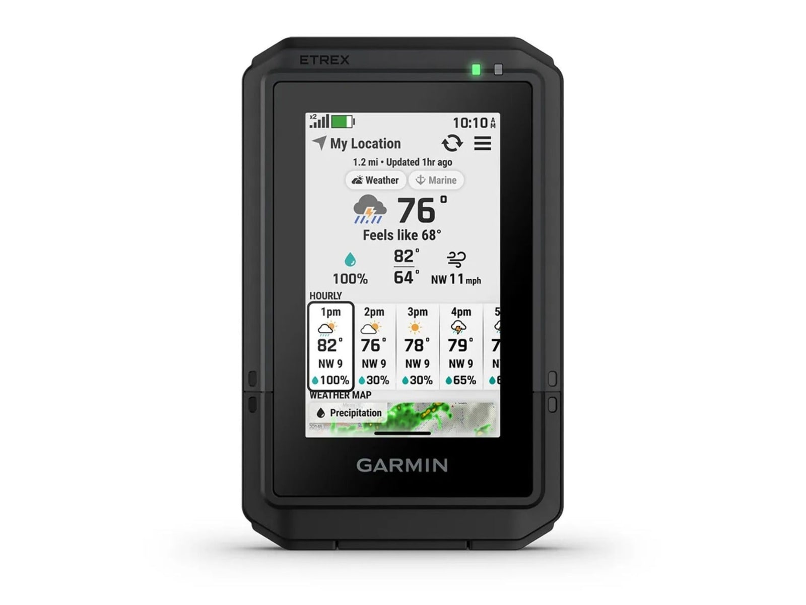 Garmin - eTrex Touch, GPS Handheld Navigator with Touchscreen and Preloaded Maps GPS Navigation