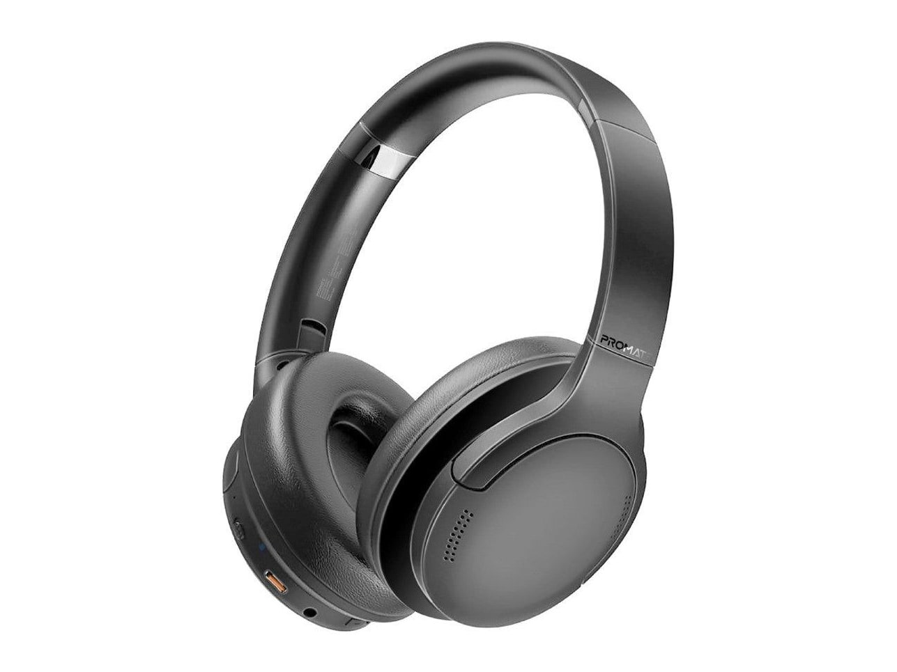 Promate - LaBoca-Pro Over-Ear Headphones - Black