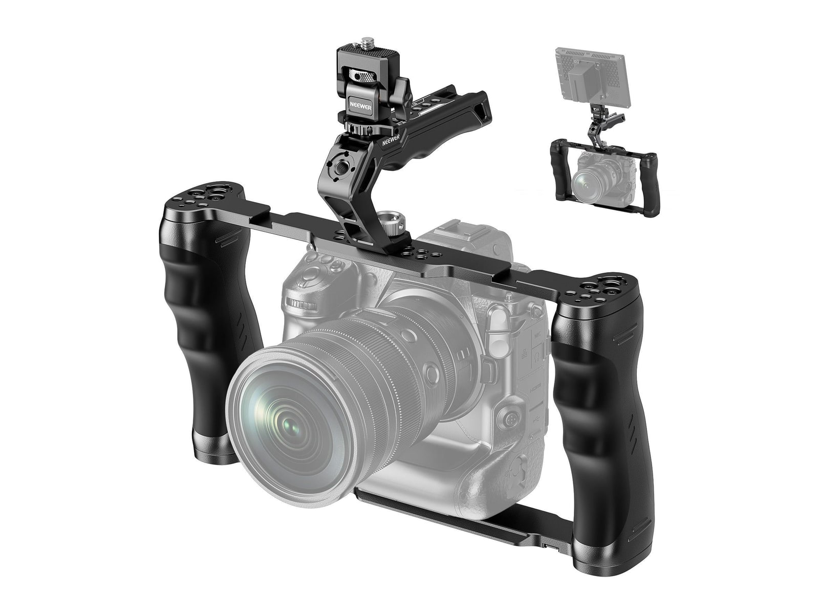 Neewer - CA016T+MA006 Universal Camera Cage Camera Accessories
