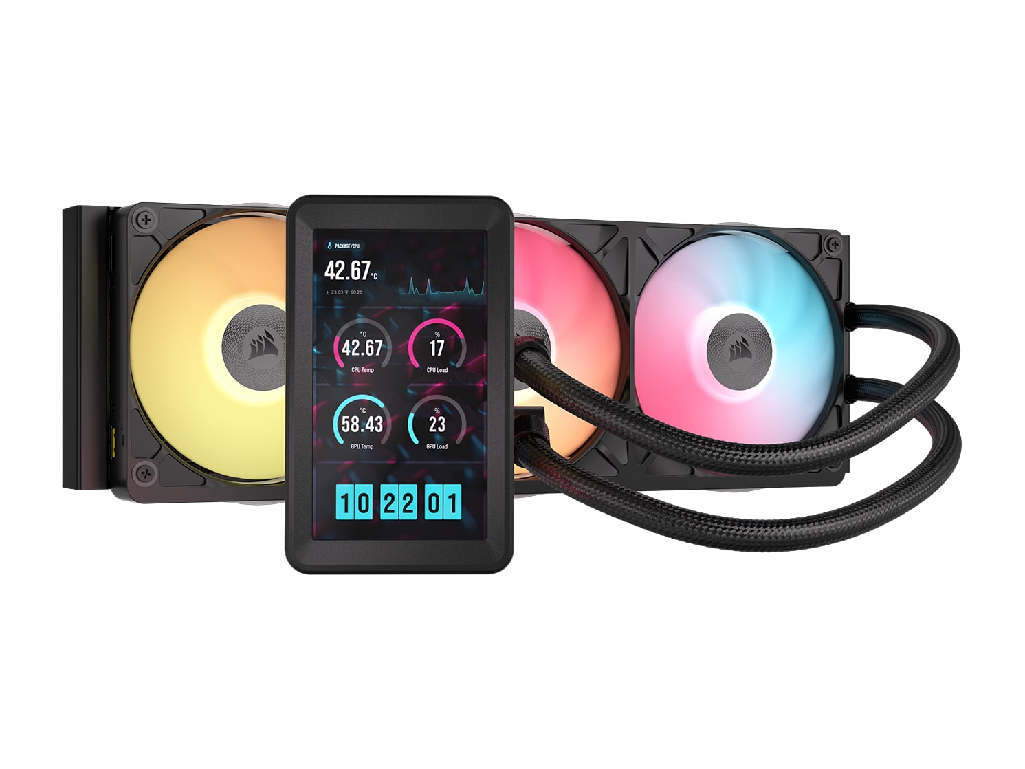 Corsair - iCUE LINK TITAN II 360 RX LCD Black Cooling Systems