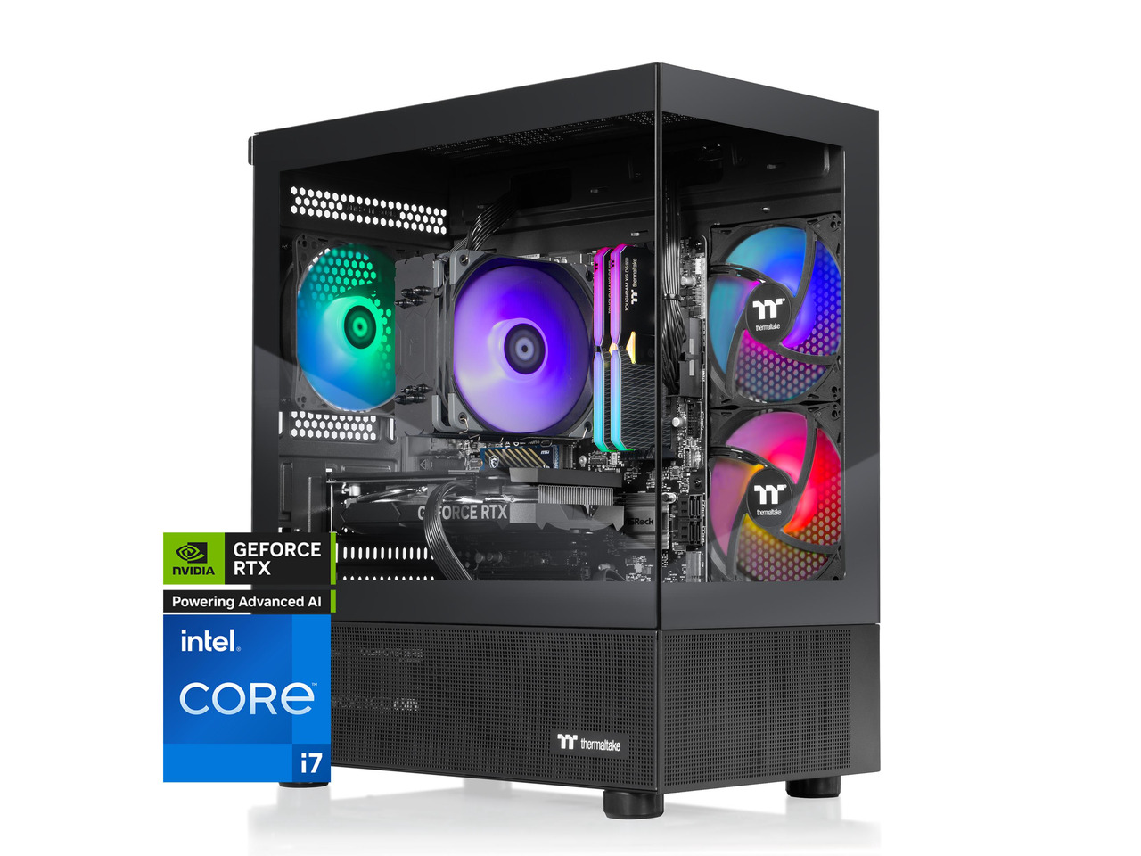 Thermaltake - LCGS View i1470-170 - Intel Core i7-14700F chip - 32GB Memory - 1TB SSD - Black
