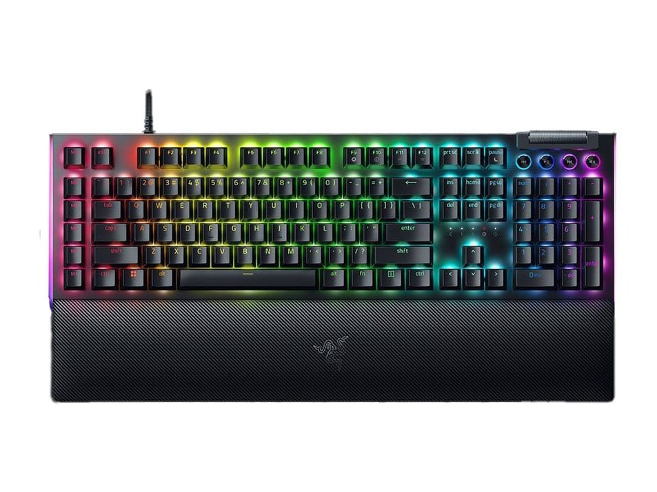 Razer - BlackWidow V4 Green Switch Mechanical Keyboards - Black