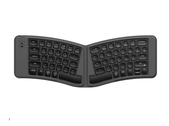 Keychron - B11 Pro Foldable Wireless Keyboards - Space Gray