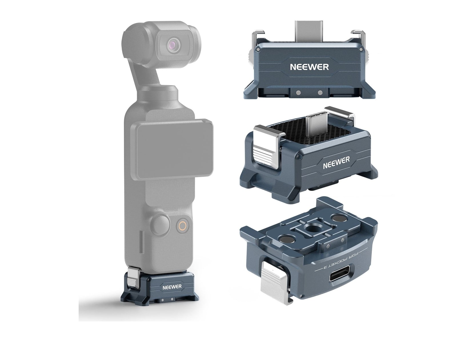 Neewer - AC018 Charging Adapter Base For DJI Osmo Pocket 3 Camera Accessories