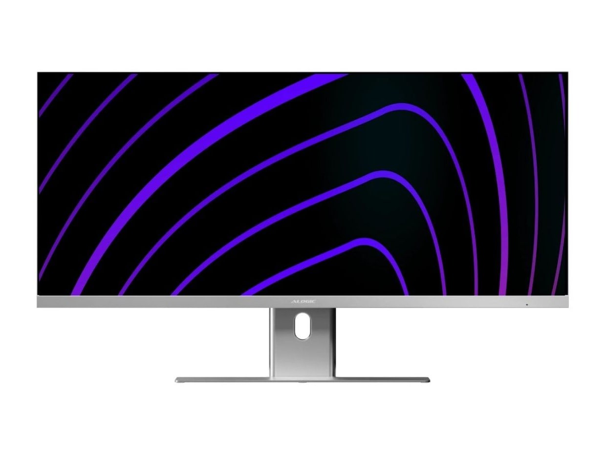 ALOGIC - 34" Edge UWQHD 100Hz Ultrawide Monitors - Silver