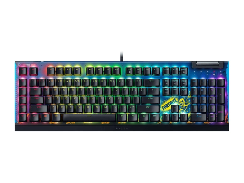 Razer - BlackWidow V4 X Yellow Switch Mechanical Keyboards - Fortnite Edition