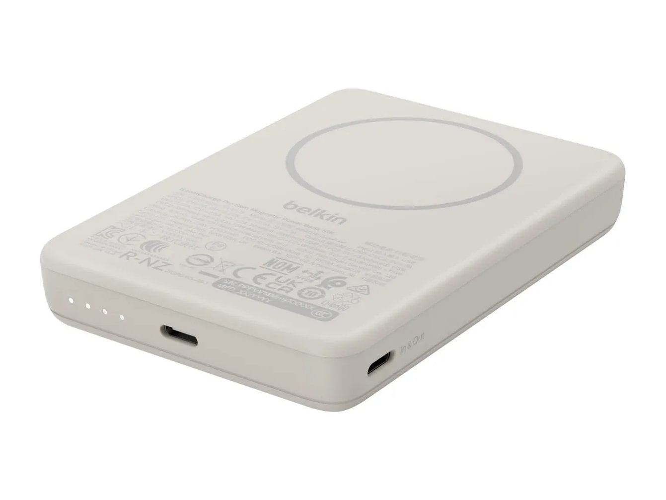 Belkin - BoostCharge Slim Magnetic Power Bank 10K with Qi2 Sand Power Banks