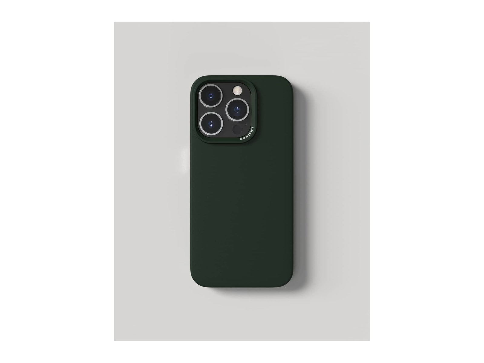 Nudient - Thin Case with MagSafe for iPhone 15 Pro - Moss Green
