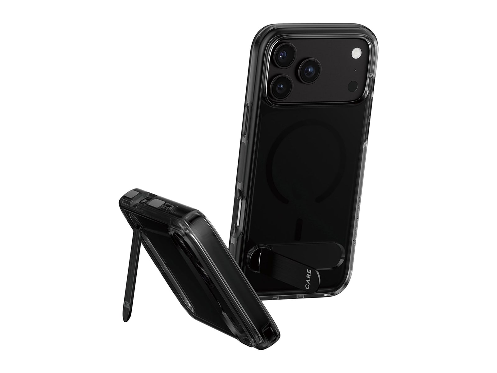 PanzerGlass - CARE Kickstand Case Smokey w. Black MagSafe iPhone 18 Pro Max