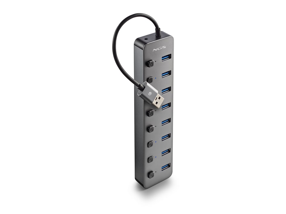 NGS - IHUB 8 USB Hubs - Gray
