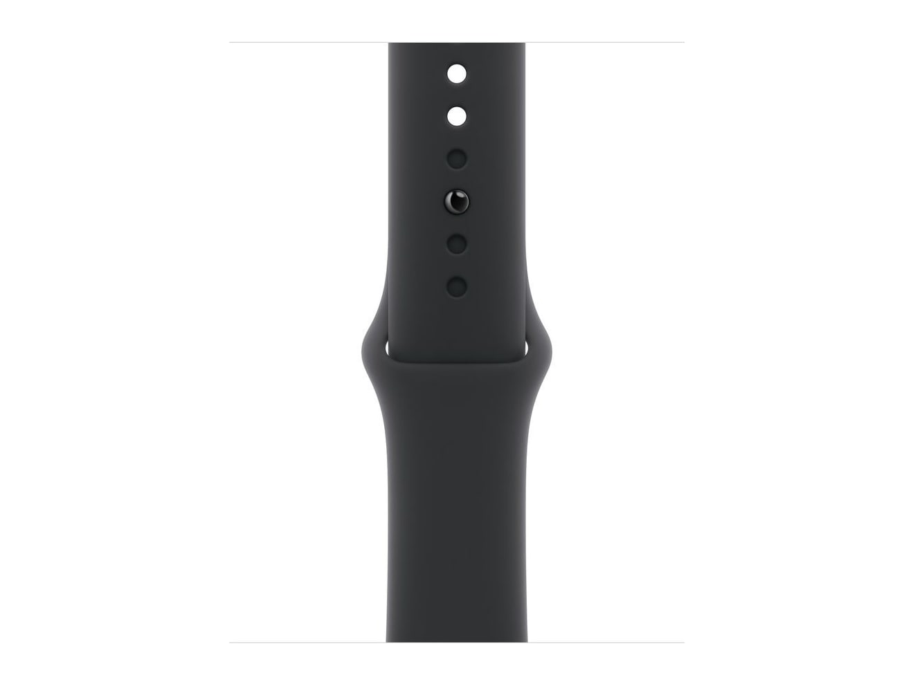 Apple - Apple Watch Sport Band - 42mm - Sport Band - S/M - Black