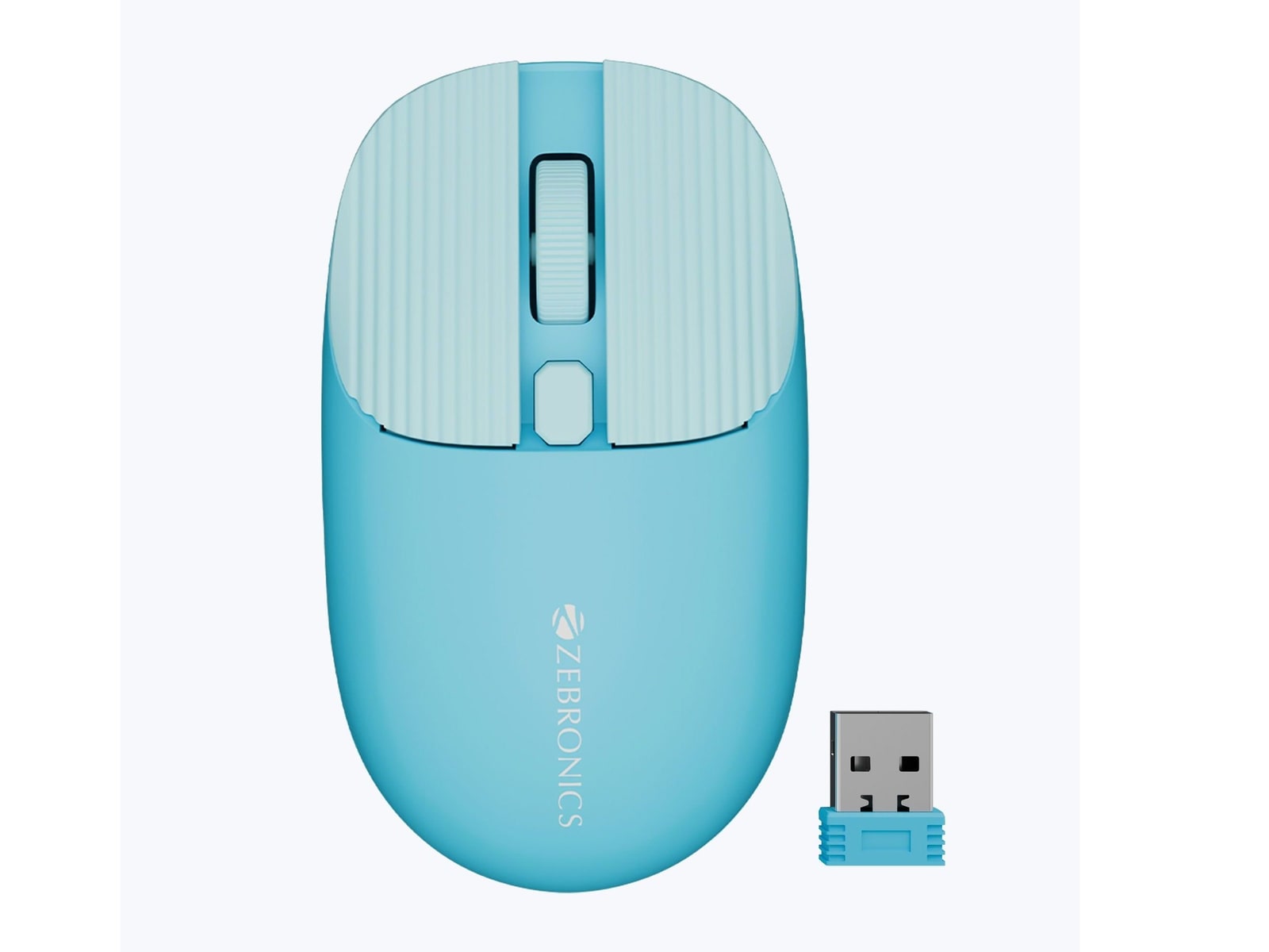 Zebronics - Zeb Freego Pro Wireless Mice - Blue