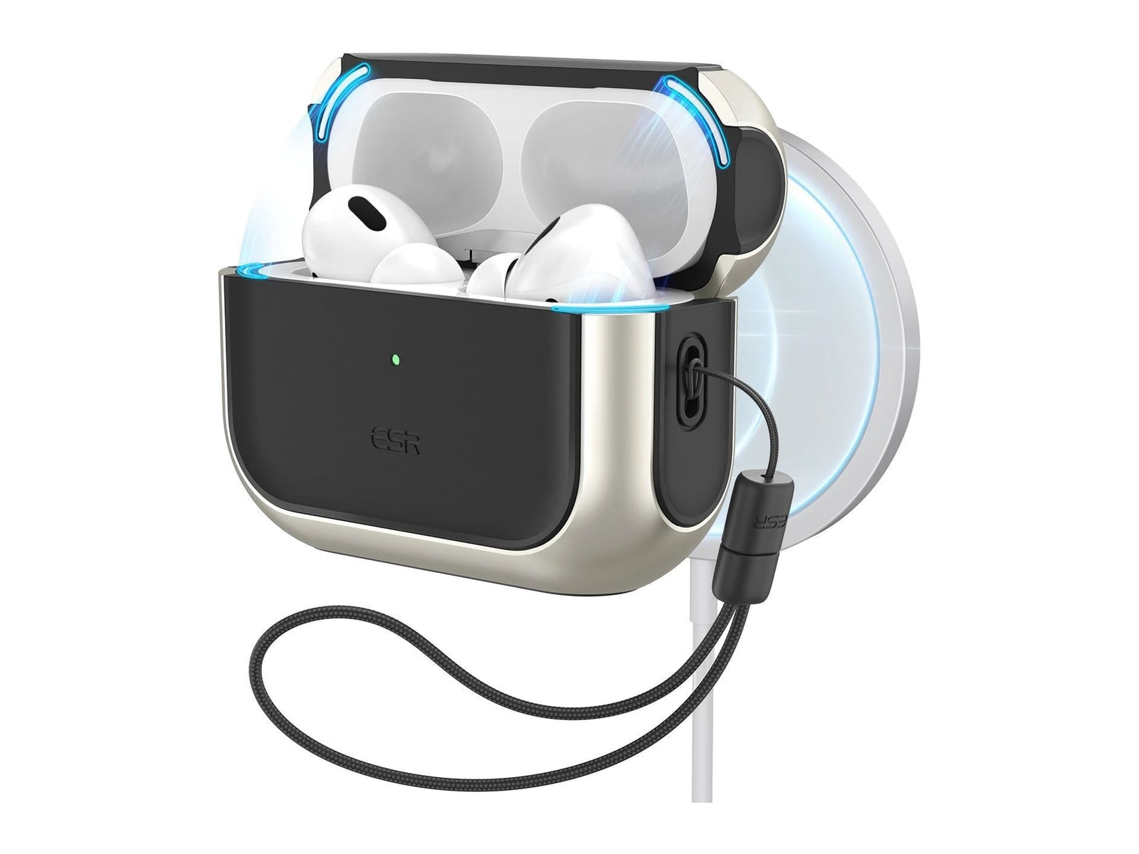 ESR - Orbit Hybrid Case (HaloLock) - AirPods Pro 2 / Pro - Titanium