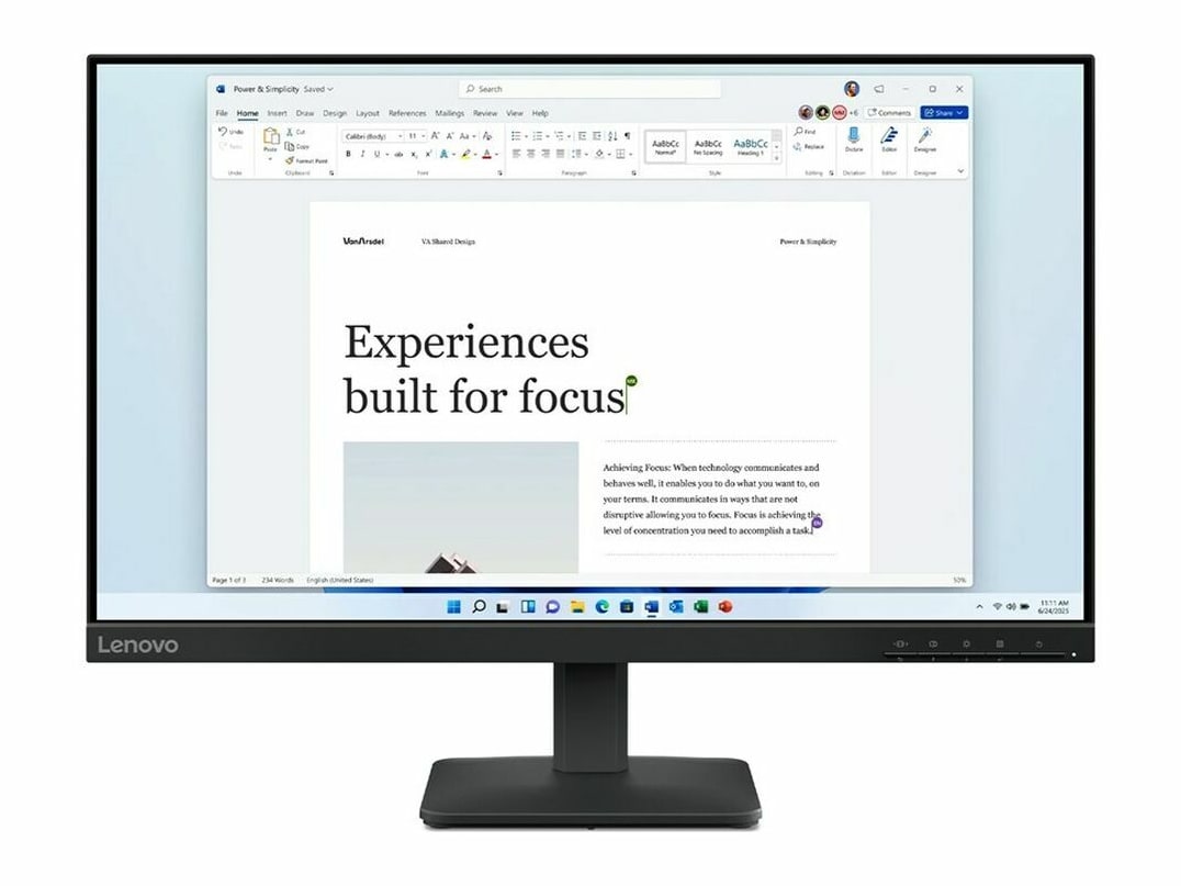 Lenovo - 23.8" L24-4e Full HD 100Hz Professional Monitors