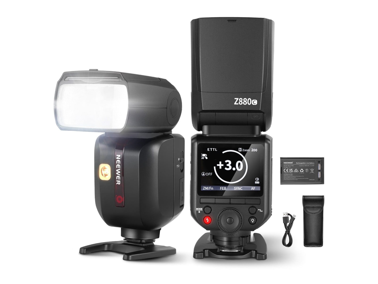 Neewer - Z880 GN60 5600K 76Ws TTL Flash Speedlite Camera Accessories