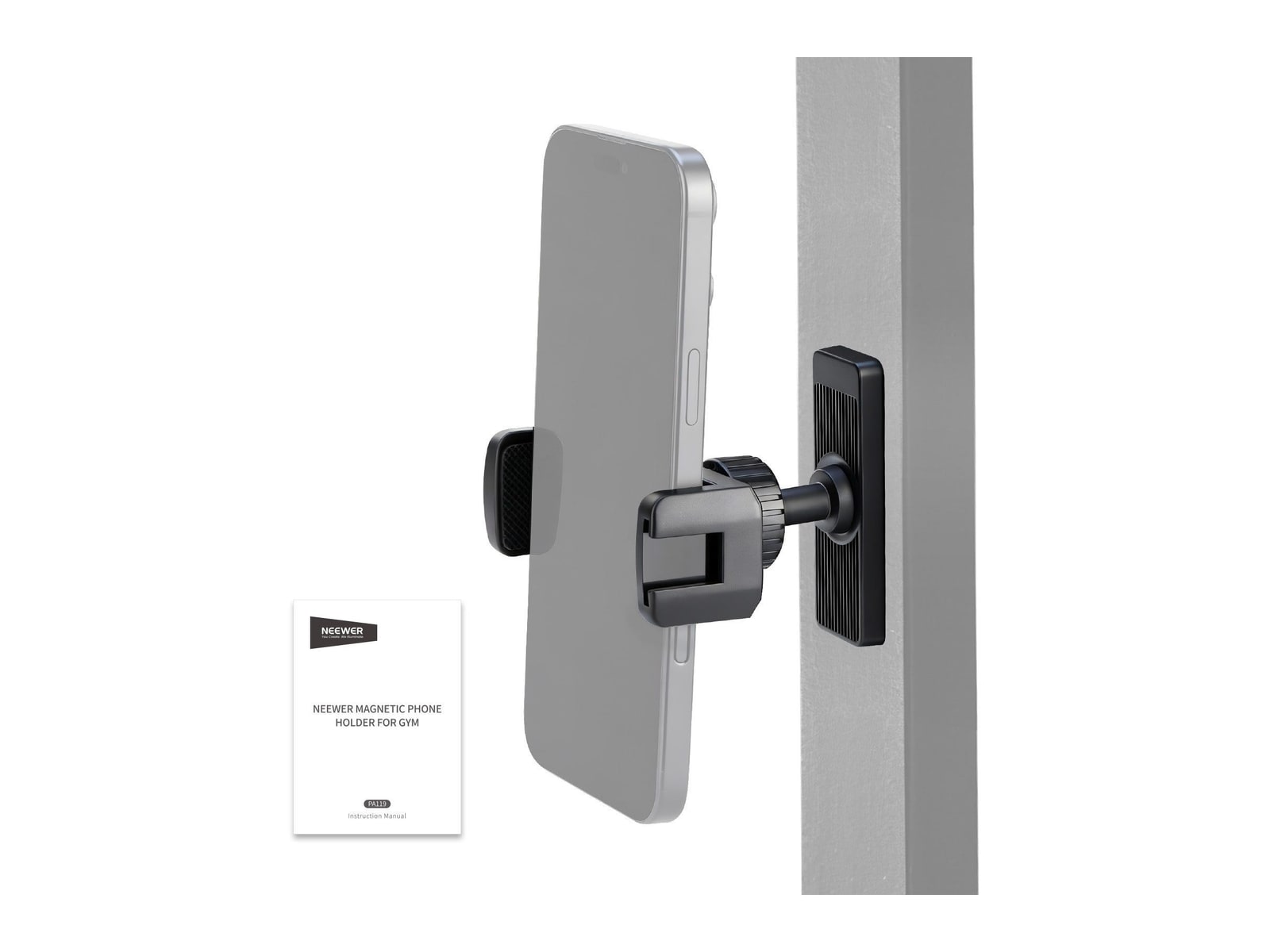 Neewer - PA119 Magnetic Phone Holder Mount for Gym