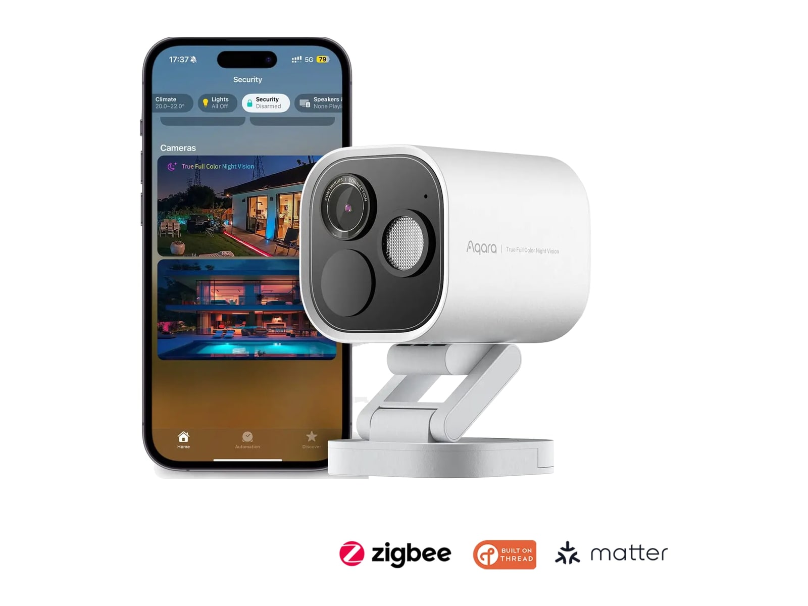 Aqara - Camera Hub G5 Pro (Wi-Fi, White) Security Cameras
