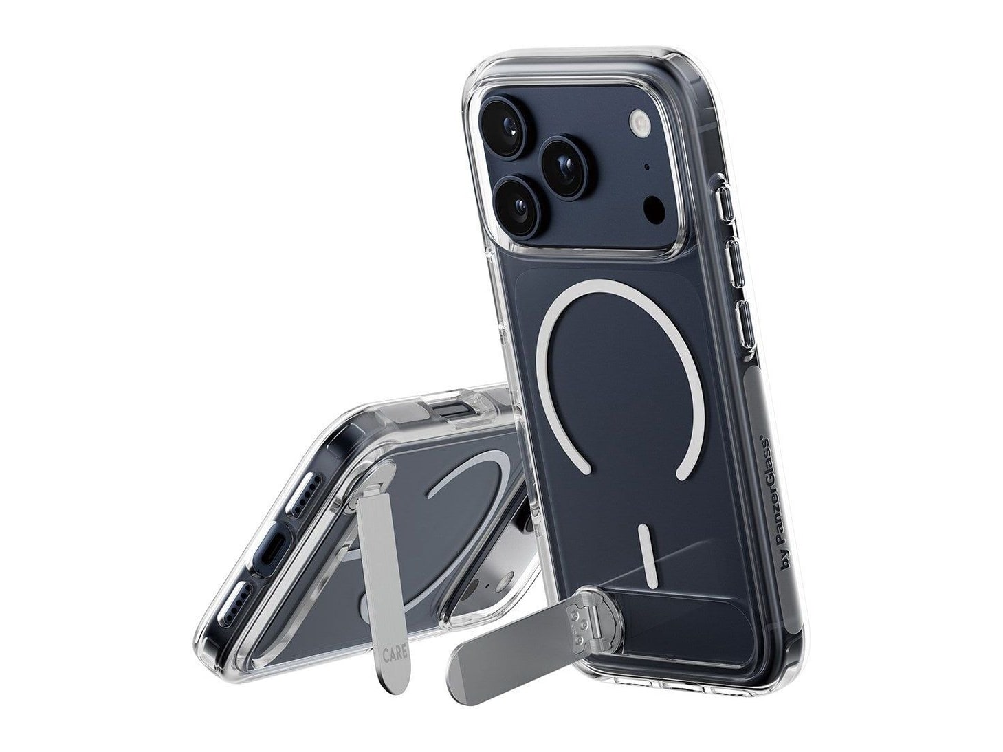 PanzerGlass - CARE Kickstand Case Transparent w. MagSafe iPhone 17 Pro