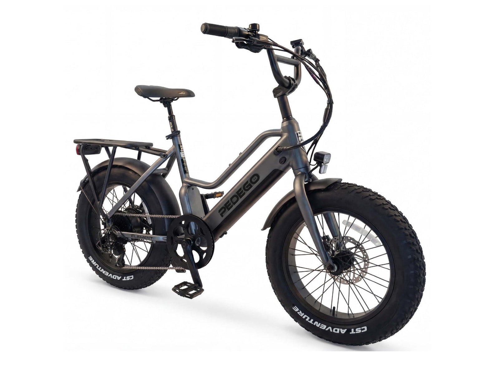 Pedego - Element Core 20-inch Step-Thru Matte Gunmetal Grey Electric Bikes
