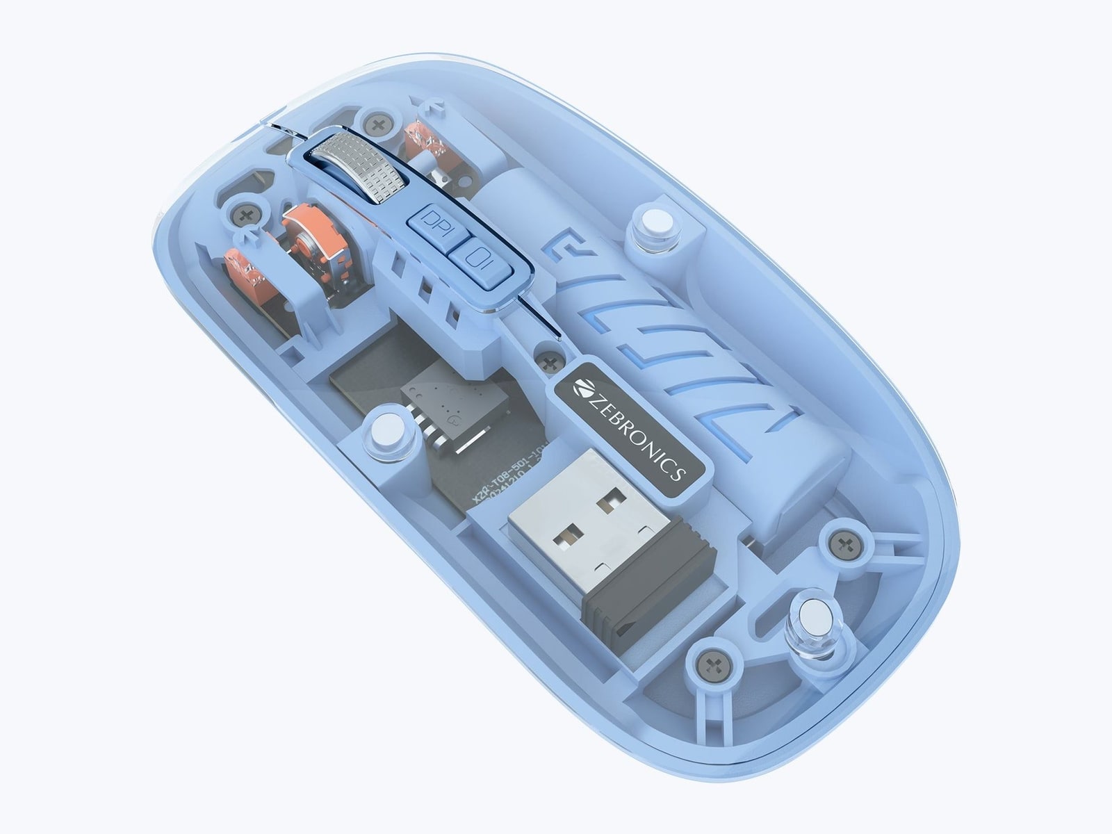 Zebronics - Zeb Sheer 10 Wireless Mice - Blue
