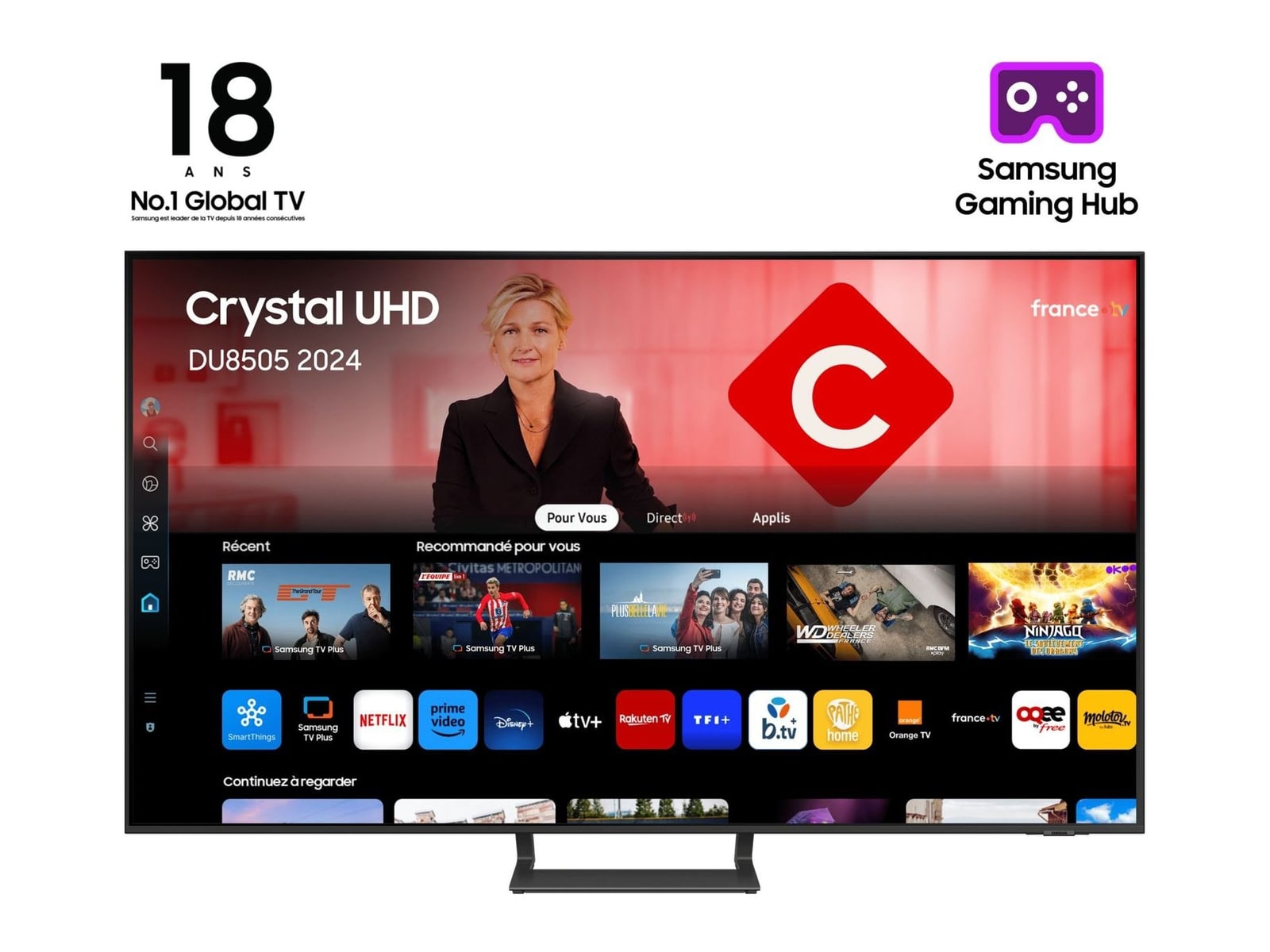 Samsung - Crystal UHD DU8505 75 inch 4K/8K TVs