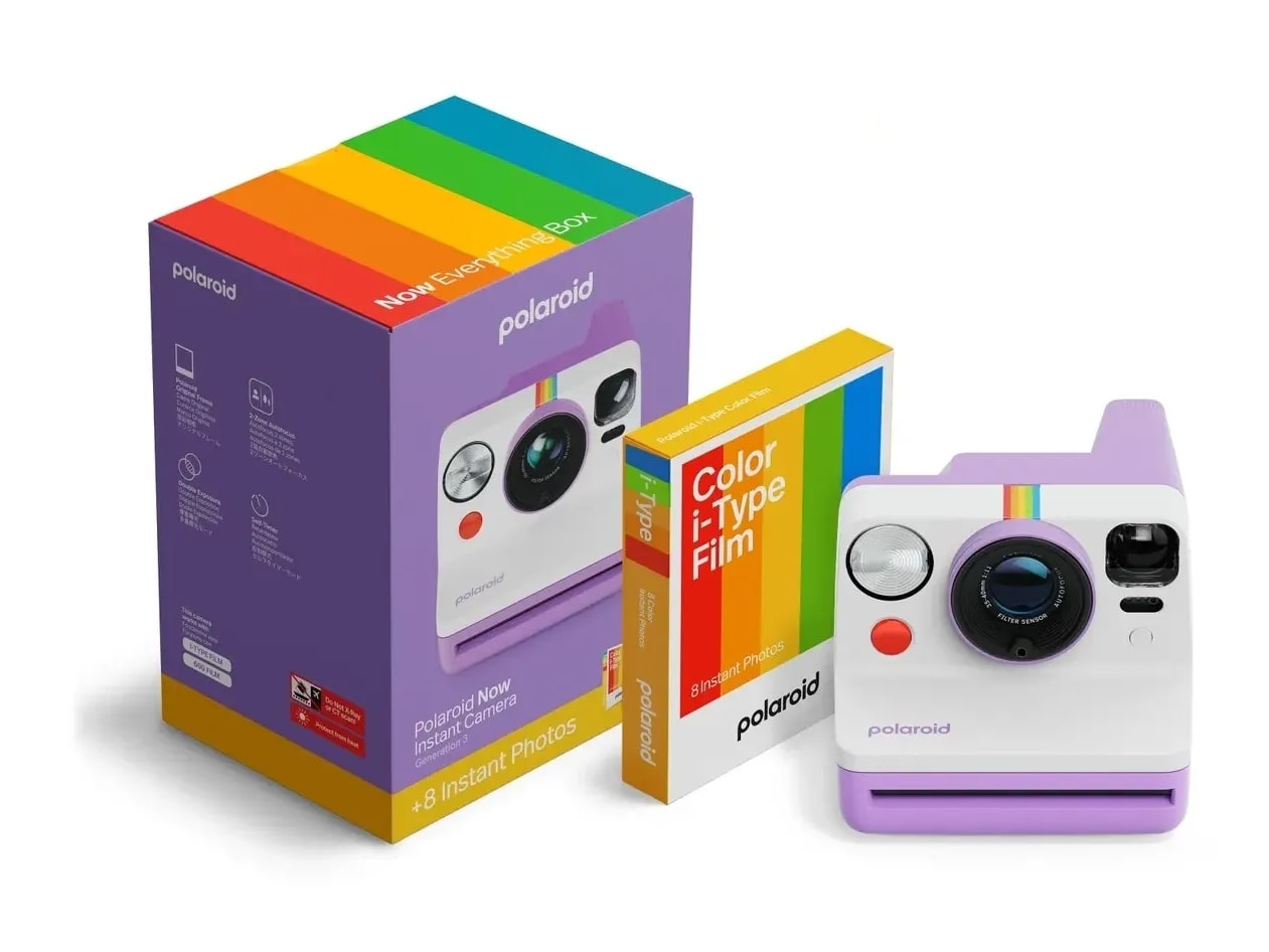 Polaroid - Now Everything Box Gen 3 Instant Cameras - Purple