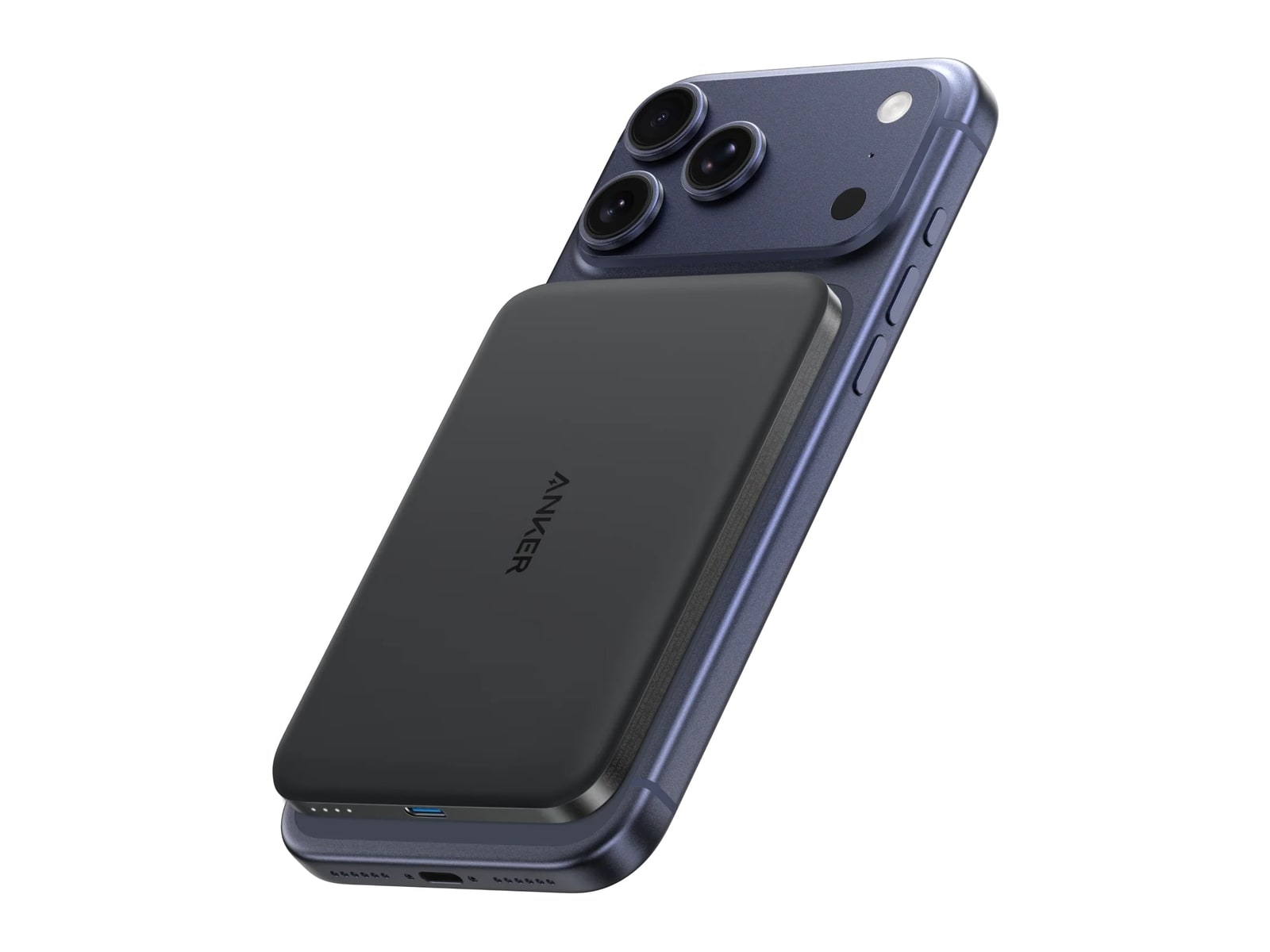 Anker - Nano Power Bank (5K, MagGo, Ultra-Slim, 15W) Black Power Banks