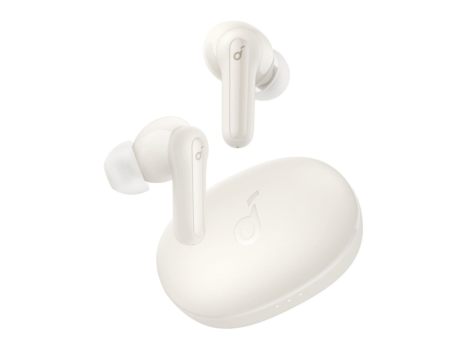 Soundcore - Life P2 Mini Bluetooth True Wireless Earbuds - Oat White