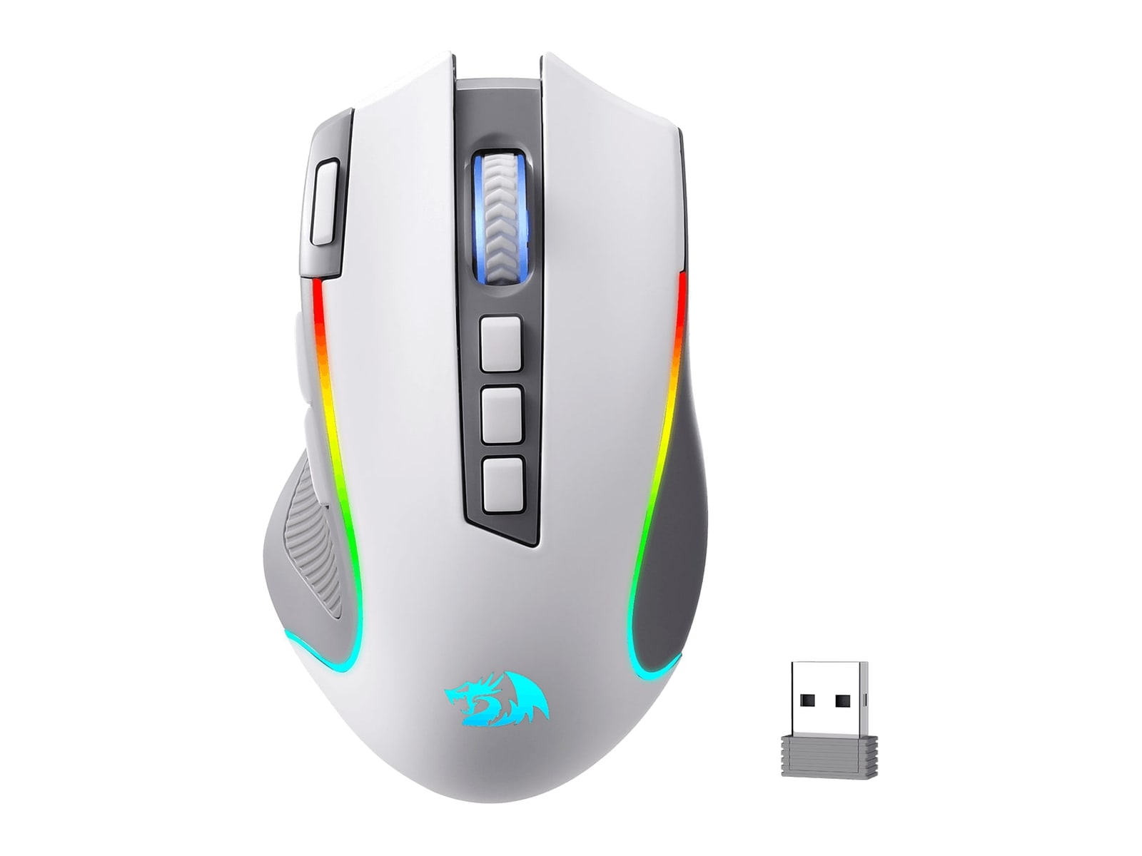 Redragon - PREDATOR M612 PRO Mice - White & Grey
