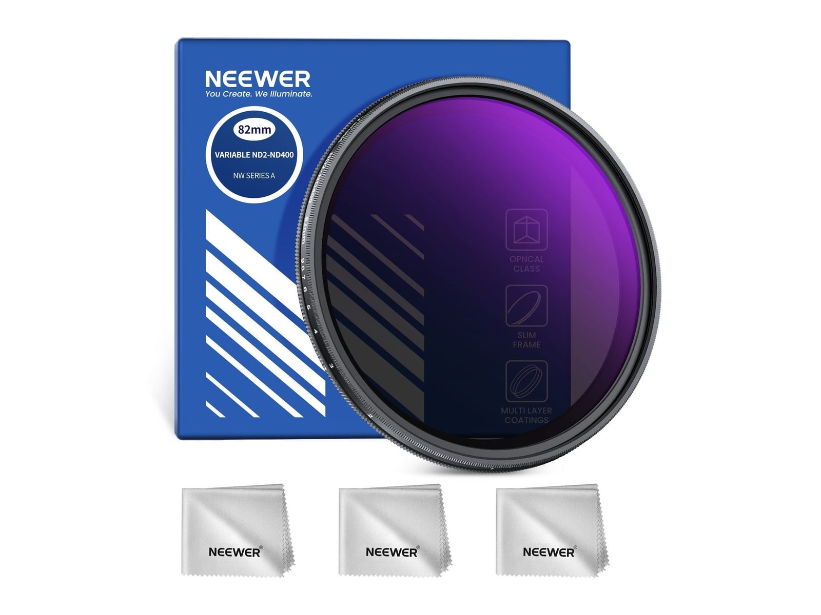 Neewer - Variable ND2-400 Filter (1-9 Stops) Camera Accessories