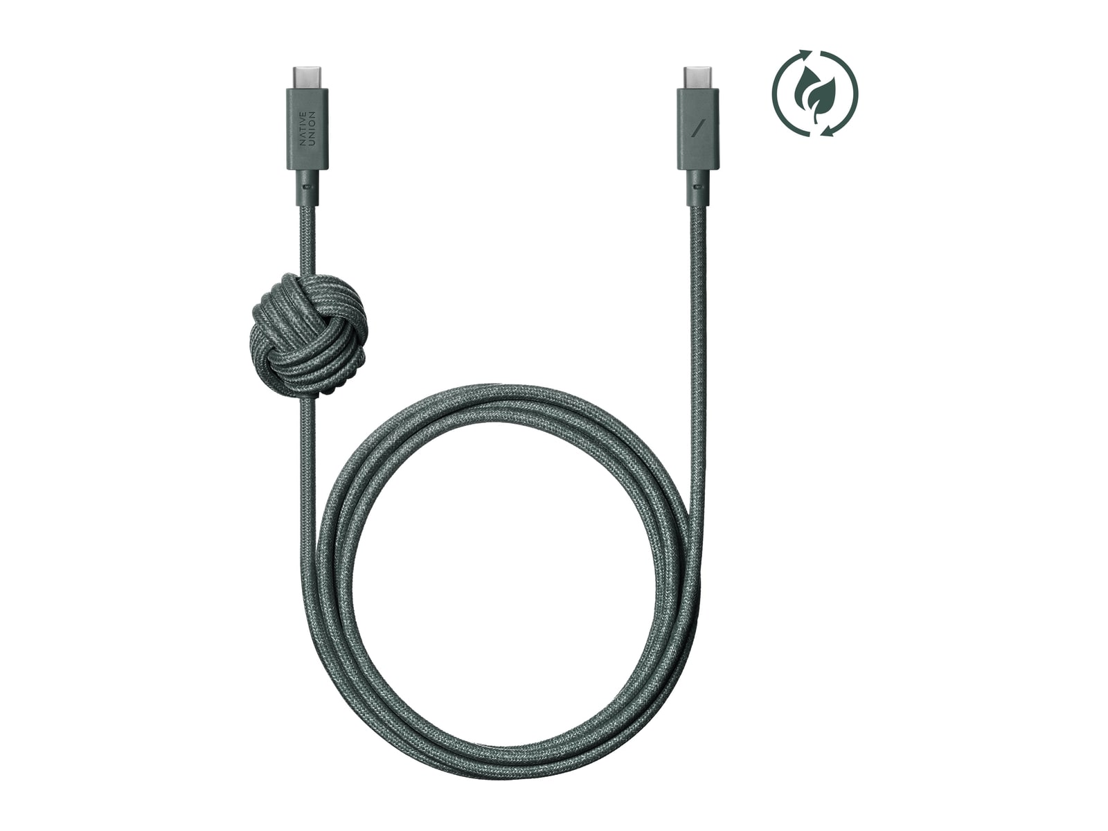 Native Union - Anchor Cable 240W (USB-C to USB-C) Slate Green Charging Cables