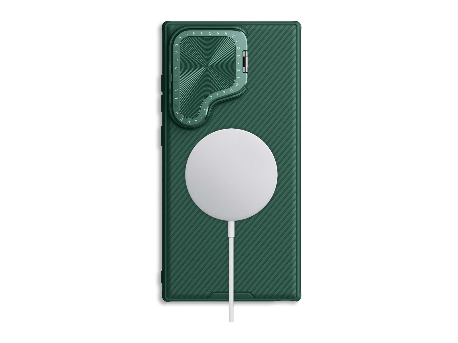 Nillkin - MagSafe Compatible CamShield CamProp Case - Galaxy S24 Ultra - Deep Green