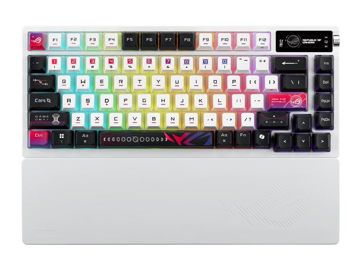 ASUS - ROG Azoth X (Swiss Layout) Wireless Mechanical Keyboards - White