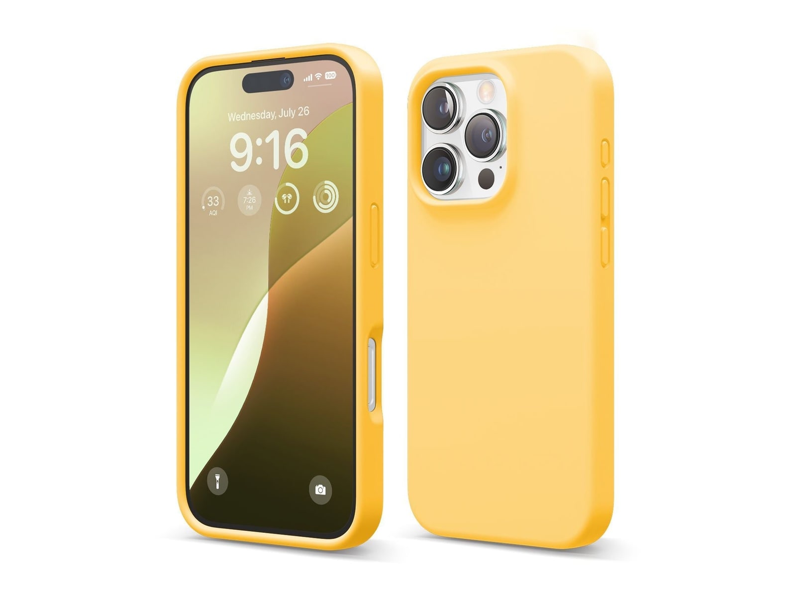 elago - Premium Silicone Case - iPhone 16 Pro - Sunshine