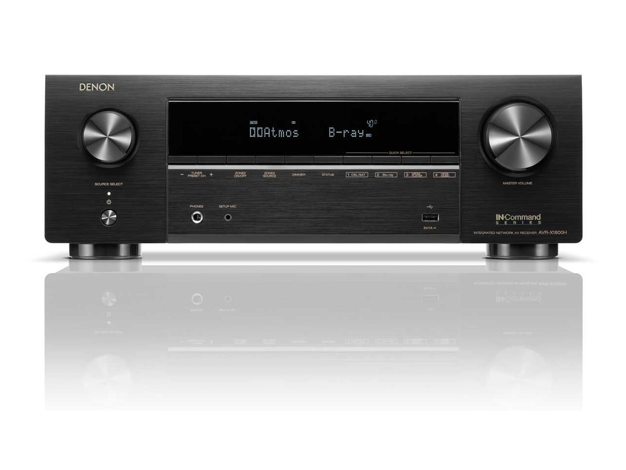 Denon - AVR-X1800H Receivers & Amplifiers - Black