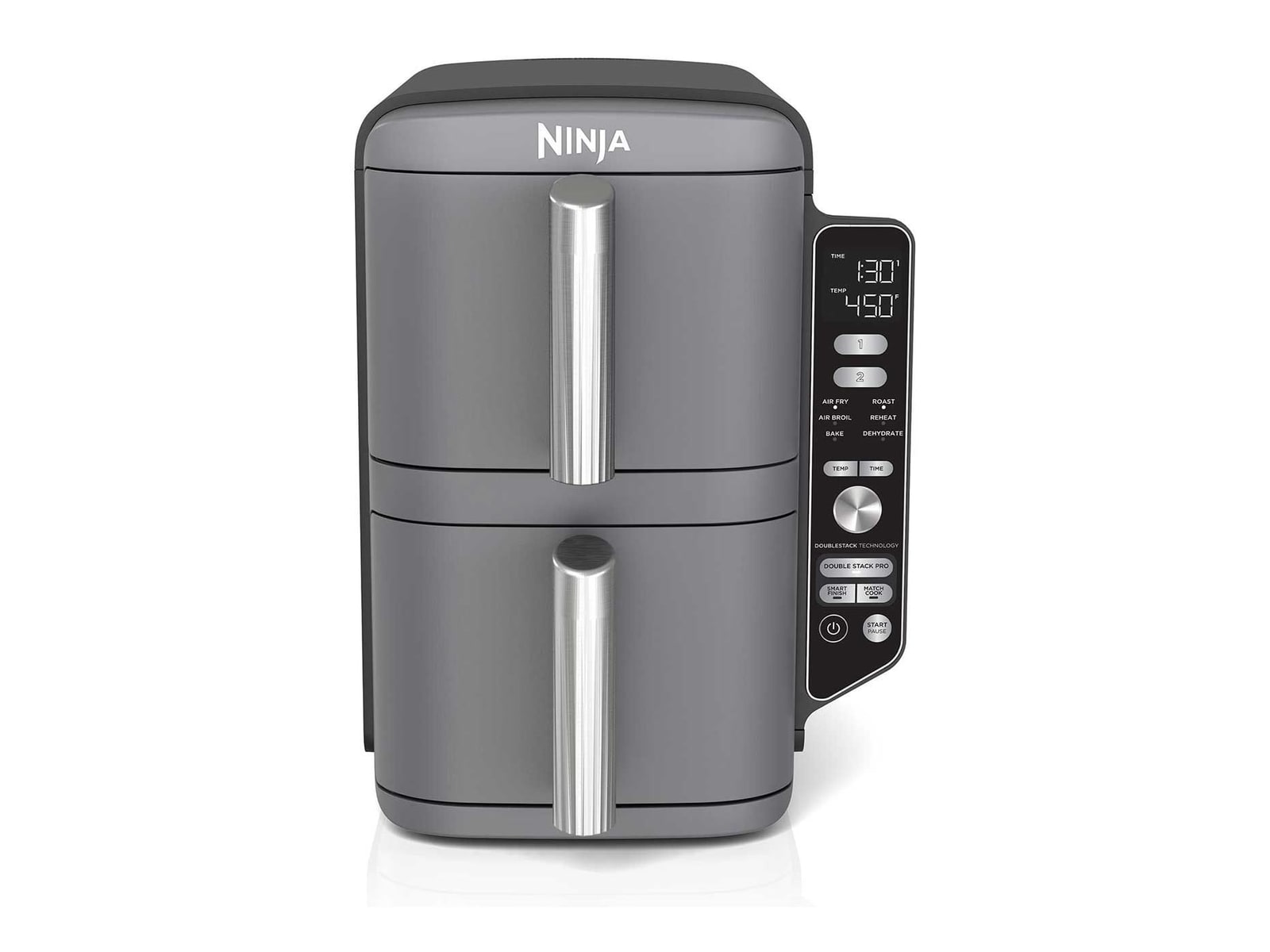 Ninja - DoubleStack XL 2-Basket 10-Qt. Air Fryer Gray Air Fryers