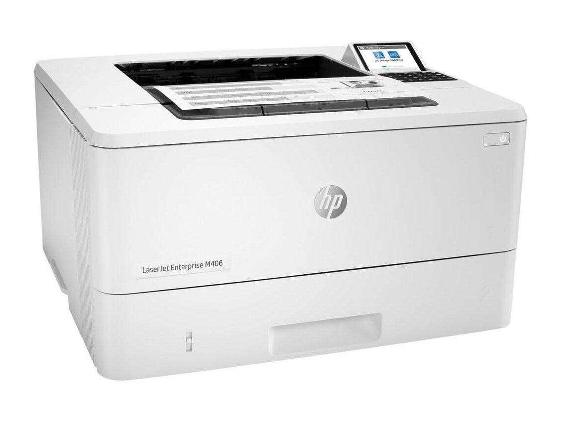 HP - LaserJet Enterprise M406dn Printers - White