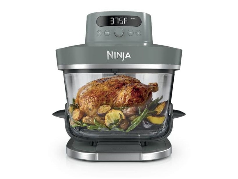 Ninja - Crispi Pro 6-in-1 Countertop Glass Air Fryer Ash Gray Air Fryers