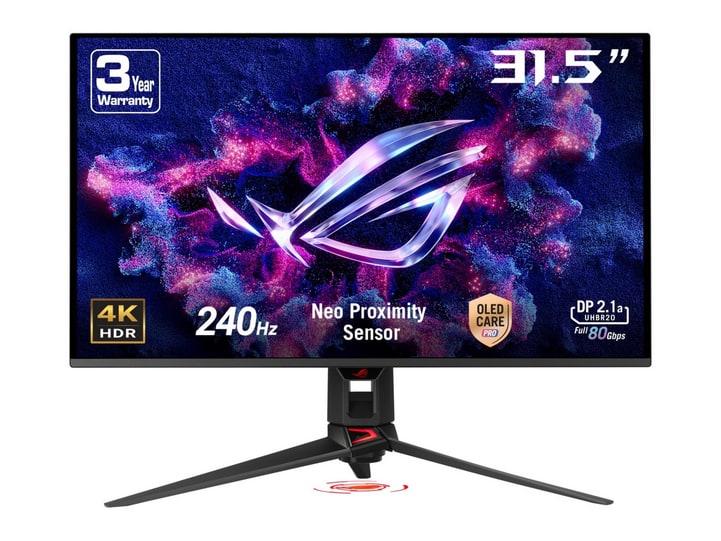 ASUS - 31.5 inch ROG Swift OLED PG32UCDMZ 3840 x 2160 240Hz OLED Monitors - Black
