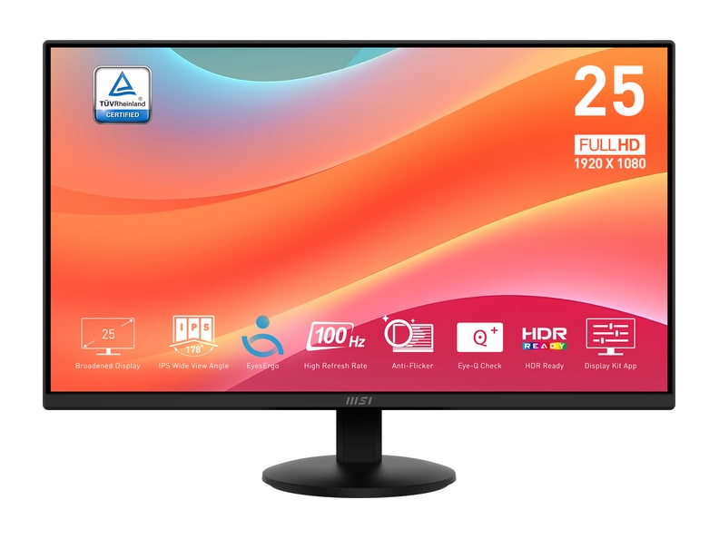 MSI - 24.5" PRO MP252L Full HD 100Hz Professional Monitors