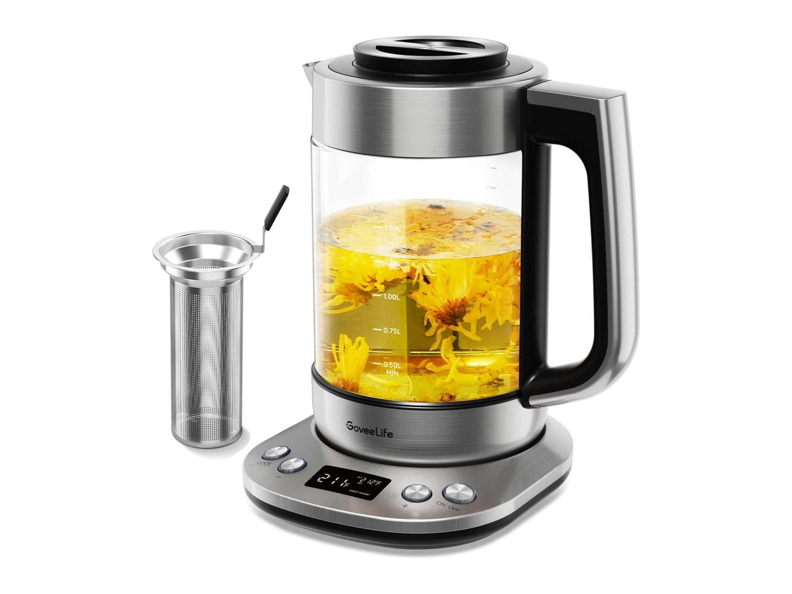 Govee - Smart Electric Kettle Pro Silver Electric Kettles