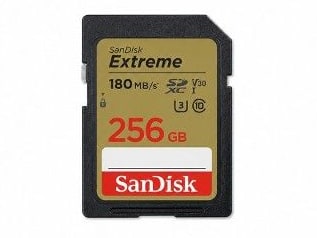 SanDisk - Extreme SDXC 180MB/s 256GB Storage Drives - UHS-I