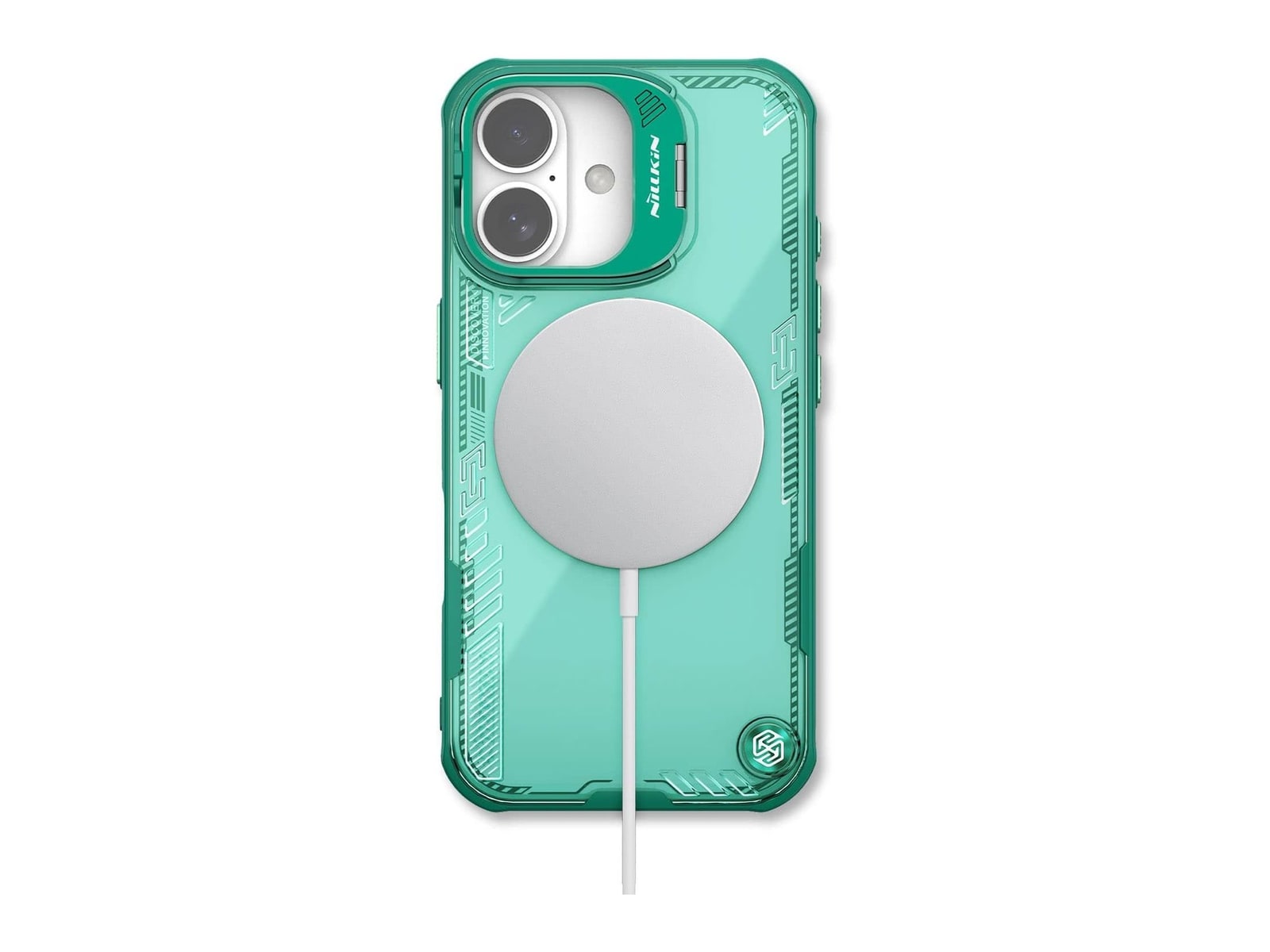 Nillkin - MagSafe Compatible Iceblade CamProp Case with Camera Cutout - iPhone 16 - Green